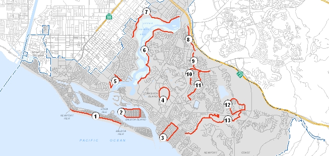 Walking Trail Maps  City of Newport Beach